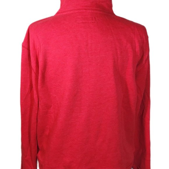 Aeropostale womens quarter-zip sweatshirt RED L - Picture 3 of 5